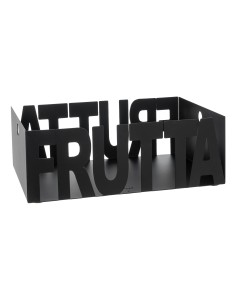 Arti & Mestieri - Fruttiera Letter-nero 32x23x11H  cm di altezza