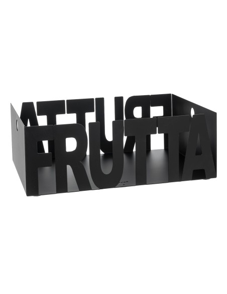 Arti & Mestieri - Fruttiera Letter-nero 32x23x11H  cm di altezza