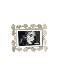 Arti & Mestieri - Portafoto Ginkgo piccolo orizzontale-sabbia 22 x 17 cm di altezza (15x10 formato foto)