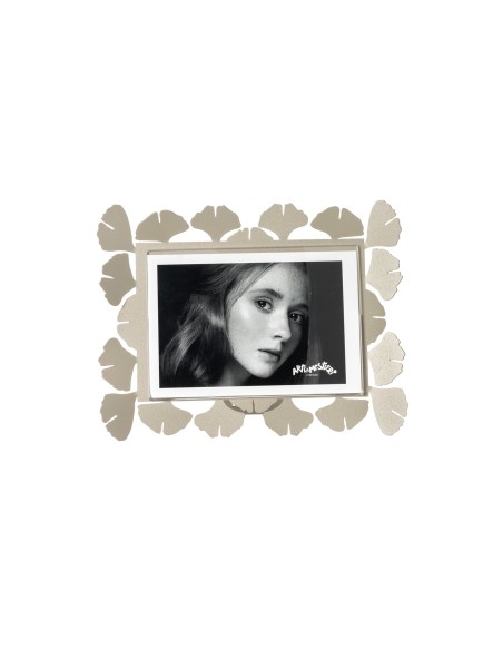 Arti & Mestieri - Portafoto Ginkgo piccolo orizzontale-sabbia 22 x 17 cm di altezza (15x10 formato foto)