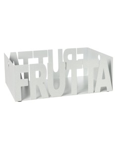 Arti & Mestieri - Fruttiera Letter-bianco marmo 32x23x11H  cm di altezza