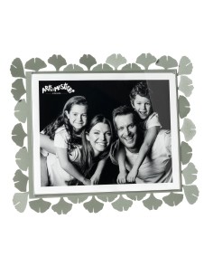 Arti & Mestieri - Portafoto Ginkgo maxi orizzontale-giada 32 x 27 cm di altezza (25x20 formato foto)