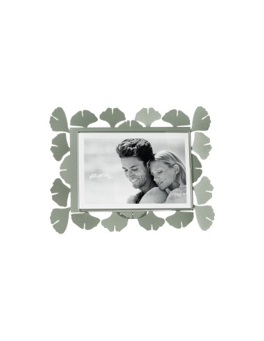 Arti & Mestieri - Portafoto Ginkgo piccolo orizzontale-giada 22 x 17 cm di altezza (15x10 formato foto)