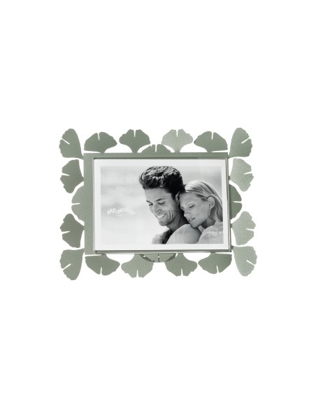 Arti & Mestieri - Portafoto Ginkgo piccolo orizzontale-giada 22 x 17 cm di altezza (15x10 formato foto)