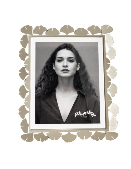 Arti & Mestieri - Portafoto Ginkgo maxi-sabbia-27 x 32 cm di altezza (20x25 formato foto)