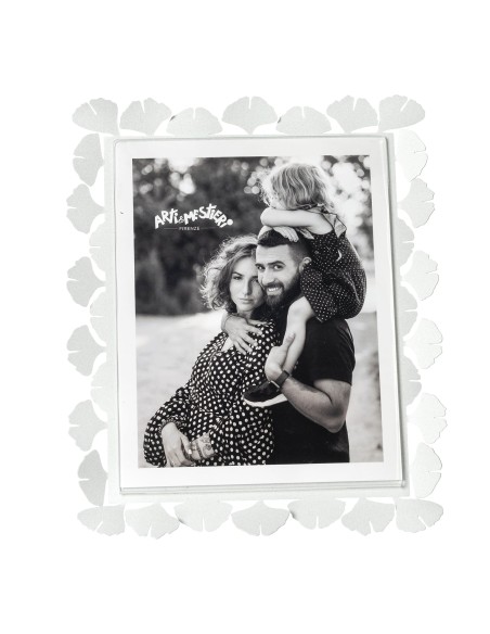 Arti & Mestieri - Portafoto Ginkgo maxi-giada 27 x 32 cm di altezza (20x25 formato foto)