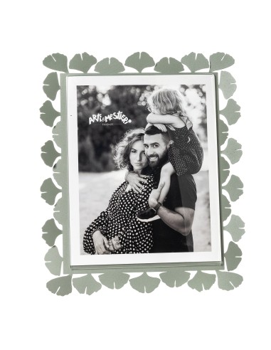 Arti & Mestieri - Portafoto Ginkgo maxi-bianco marmo 27 x 32 cm di altezza (20x25 formato foto)