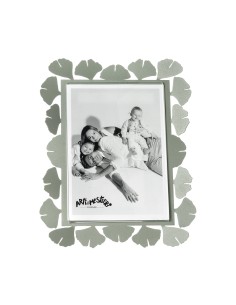 Arti & Mestieri - Portafoto Ginkgo grande-giada 20 x 25 cm di altezza (13 x 18 formato foto)