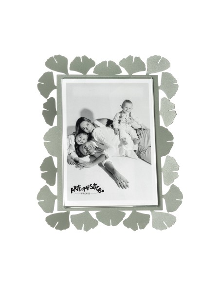 Arti & Mestieri - Portafoto Ginkgo grande-giada 20 x 25 cm di altezza (13 x 18 formato foto)