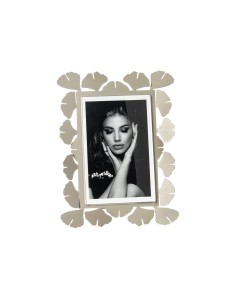Arti & Mestieri - Portafoto Ginkgo piccolo-sabbia-17 x 22 cm di altezza (10x15 formato foto)