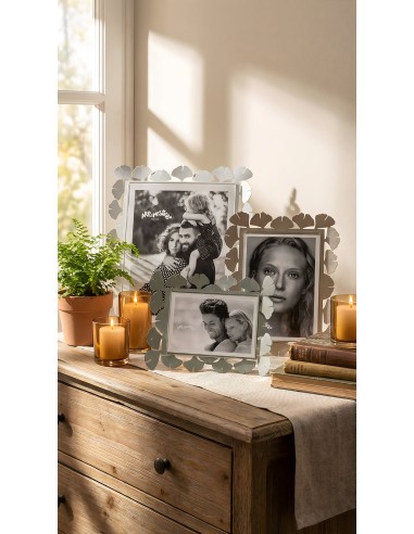 Arti & Mestieri - Portafoto Ginkgo piccolo-miele 17 x 22 cm di altezza (10x15 formato foto)