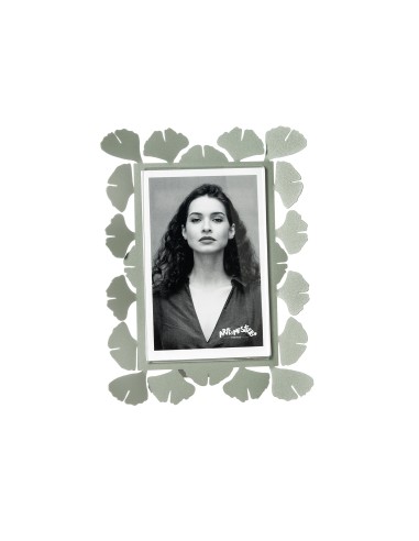 Arti & Mestieri - Portafoto Ginkgo piccolo-giada 17 x 22 cm di altezza (10x15 formato foto)
