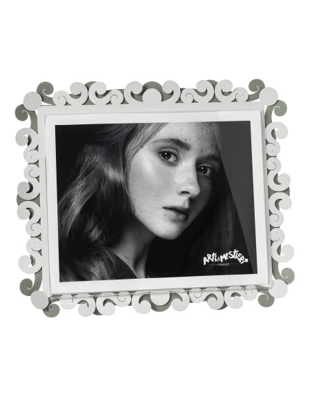 Arti & Mestieri - Portafoto Koko maxi orizzontale-giada/bianco marmo 32 x 27 cm di altezza (20x25 formato foto)