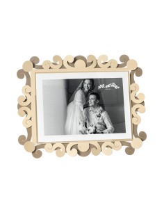 Arti & Mestieri - Portafoto Koko grande orizzontale-beige/crema-25 x 20 cm di altezza (13x18 formato foto)
