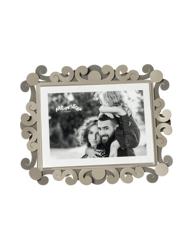 Arti & Mestieri - Portafoto Koko grande orizzontale-fango/sabbia 25 x 20 cm di altezza (13x18 formato foto)