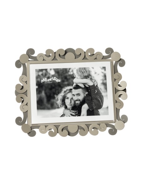 Arti & Mestieri - Portafoto Koko grande orizzontale-fango/sabbia 25 x 20 cm di altezza (13x18 formato foto)