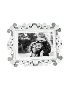 Arti & Mestieri - Portafoto Koko grande orizzontale-giada/bianco marmo 25 x 20 cm di altezza (13x18 formato foto) 2