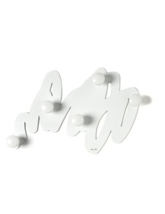 Arti & Mestieri - Appendiabiti Marea-bianco marmo 50 x 32 cm di altezza