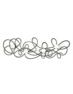 Arti & Mestieri - Appendiabiti da muro di design Doodle colore fango 77 x 25 cm di altezza
