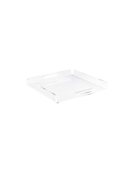 Vesta Home - Vassoio Quadrato Grande Like Water·trasparente·40 X 40 X 5 H Th 5 Mm