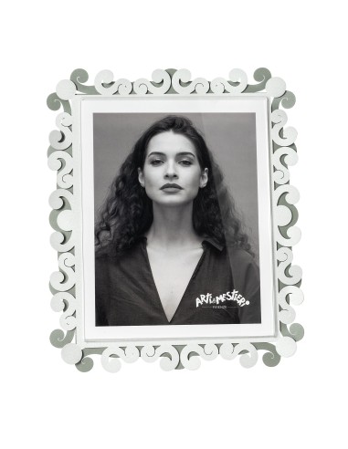 Arti & Mestieri - Portafoto Koko maxi-giada/bianco marmo 27 x 32 cm di altezza (20x25 formato foto)