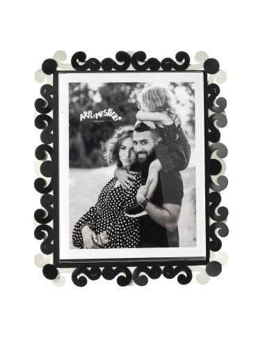 Arti & Mestieri - Portafoto Koko maxi-giada/bianco marmo 27 x 32 cm di altezza (20x25 formato foto)