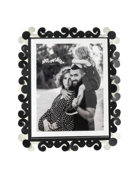 Arti & Mestieri - Portafoto Koko maxi-giada/bianco marmo 27 x 32 cm di altezza (20x25 formato foto)