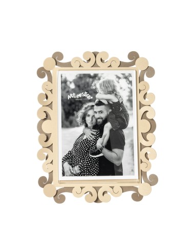 Arti & Mestieri - Portafoto Koko grande-beige/crema 20 x 25 cm di altezza (13x18 formato foto)
