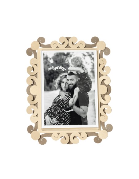 Arti & Mestieri - Portafoto Koko grande-beige/crema 20 x 25 cm di altezza (13x18 formato foto)