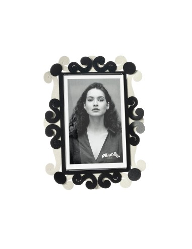 Arti & Mestieri - Portafoto Koko piccolo-avorio/nero-17 x 22 cm di altezza (10x15 formato foto)