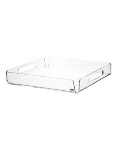 Vesta Home - Vassoio Quadrato Piccolo Like Water·trasparente·30 X 30 X 5 H Th. 5 Mm 2