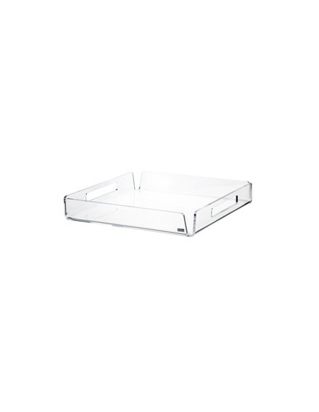 Vesta Home - Vassoio Quadrato Piccolo Like Water·trasparente·30 X 30 X 5 H Th. 5 Mm