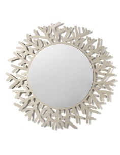 Arti & Mestieri - Specchio da parete Coral-beige ∅ 90 cm , specchio ∅ cm 71 2