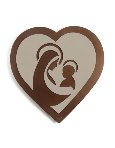 Arti & Mestieri - Icona Cuore-bronzo/sabbia 50 x 51,5 cm di altezza
