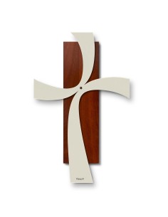 Arti & Mestieri - Crocifisso da parete Two grande-avorio 40 x 62 cm di altezza