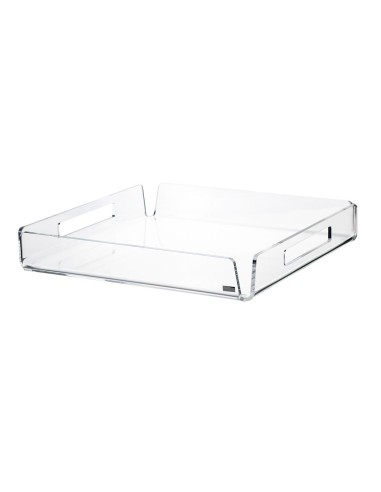 Vesta Home - Vassoio Quadrato Piccolo Like Water·trasparente·30 X 30 X 5 H Th. 5 Mm