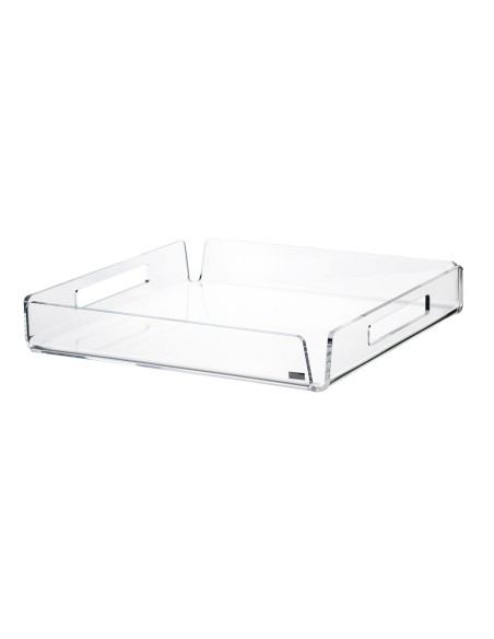 Vesta Home - Vassoio Quadrato Piccolo Like Water·trasparente·30 X 30 X 5 H Th. 5 Mm