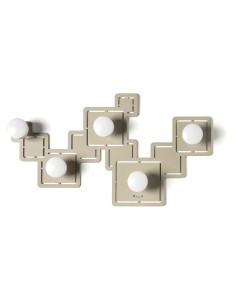 Arti & Mestieri - Appendiabiti Malago-sabbia-45 x-fango 25 cm di altezza