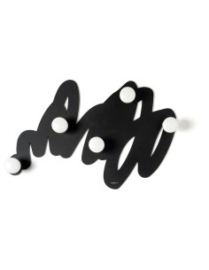 Arti & Mestieri - Appendiabiti Marea-nero-50 x 32 cm di altezza 2