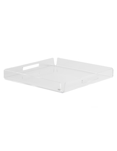 Vesta Home - Vassoio Quadrato Piccolo Like Water·trasparente·30 X 30 X 5 H Th. 5 Mm