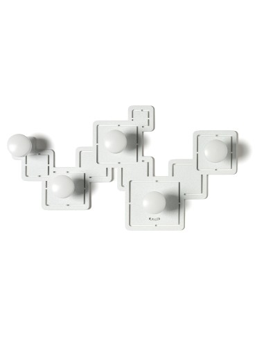 Arti & Mestieri - Appendiabiti Malago-bianco marmo-avorio 45 x 25 cm di altezza