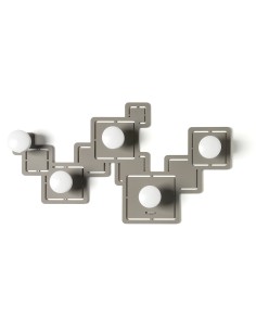 Arti & Mestieri-Appendiabiti Malago bianco marmo cm 45x25H 2