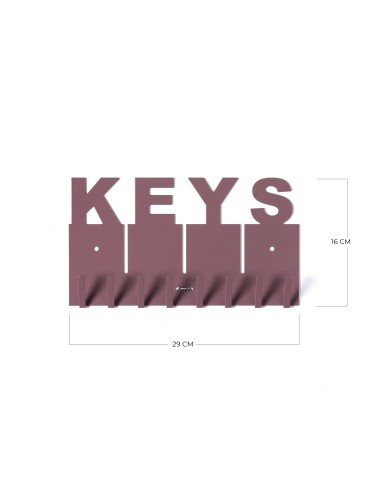 Arti & Mestieri - Portachiavi di design Keys bianco marmo 29x16h cm