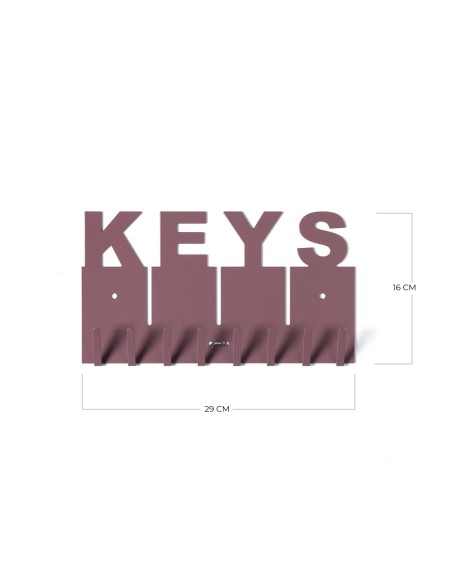 Arti & Mestieri - Portachiavi di design Keys bianco marmo 29x16h cm