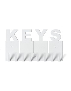 Arti & Mestieri - Portachiavi di design Keys bianco marmo 29x16h cm