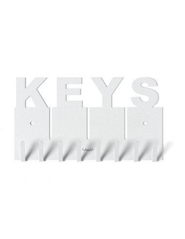 Arti & Mestieri - Portachiavi di design Keys bianco marmo 29x16h cm