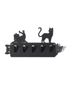Arti & Mestieri - Porta chiavi da parete Silvestro & Matisse colore nero 29x15h cm