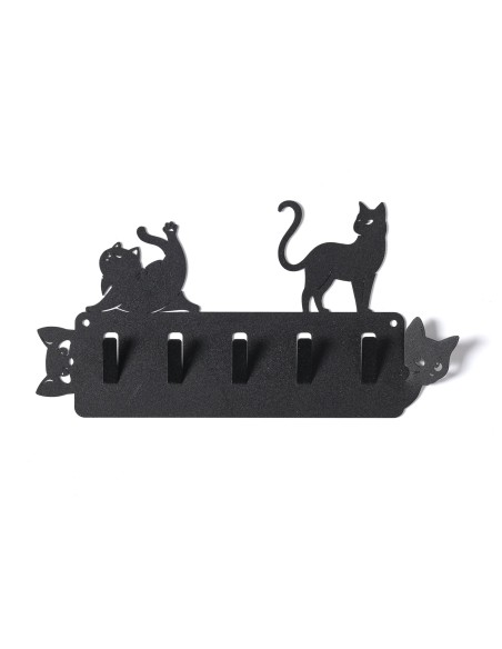 Arti & Mestieri - Porta chiavi da parete Silvestro & Matisse colore nero 29x15h cm