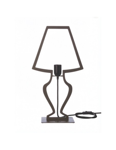 Arti & Mestieri - Lampada da tavolo design Silhouette grande- fango 30 x 54 cm di altezza