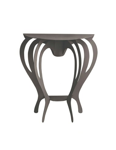 Arti & Mestieri - Piccola consolle di design Ballerina fango 80 x 35 x 80 cm di altezza